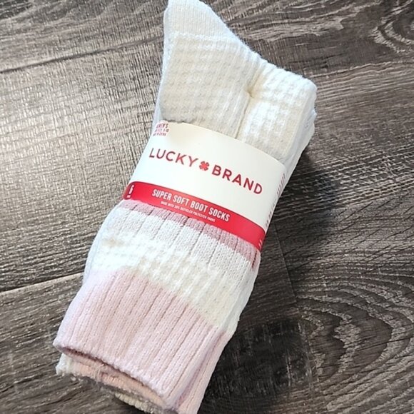 6 pair Lucky Brand super soft Boots Socks - Picture 5 of 5
